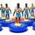 Subbuteo Andrew Table Soccer FSV Mainz 05 Third kit 2018-19 on Hasbro Classic bases